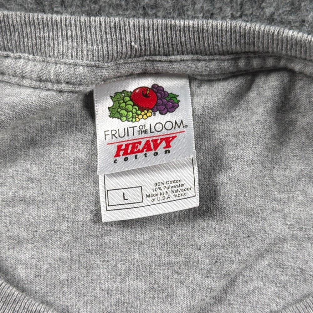 Vintage Jelly Belly University Shirt Men L Fruit of the Loom Grey Wisconsin - Picture 4 of 12